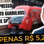 Trem Expresso Aeroporto de Guarulhos, transporte rápido e econômico entre o Aeroporto Internacional de Guarulhos (GRU) e o centro de São Paulo.