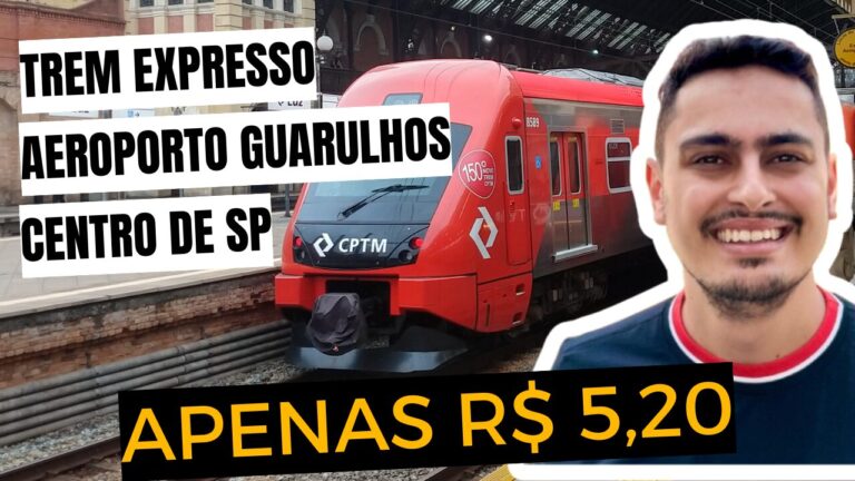 Trem Expresso Aeroporto de Guarulhos, transporte rápido e econômico entre o Aeroporto Internacional de Guarulhos (GRU) e o centro de São Paulo.